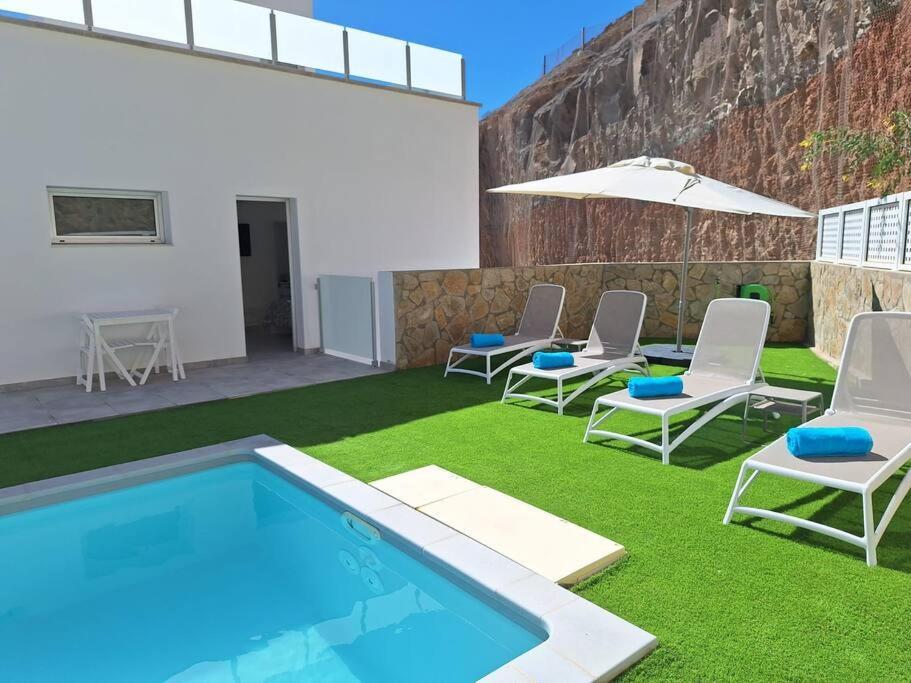 Malibu Mogan Secret Pool Villa - Piscina Privada Y Climatizada - Exclusive Heated Pool 拉普拉亚蒂陶洛 外观 照片