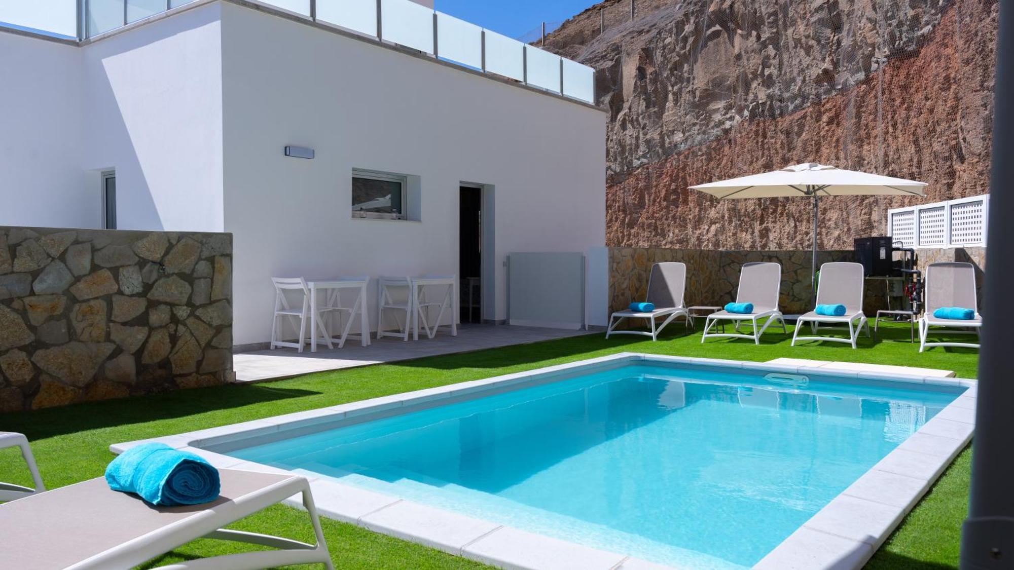 Malibu Mogan Secret Pool Villa - Piscina Privada Y Climatizada - Exclusive Heated Pool 拉普拉亚蒂陶洛 外观 照片